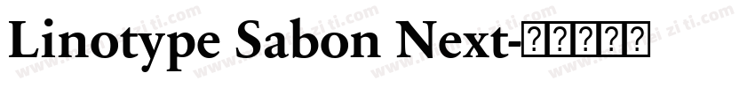 Linotype Sabon Next字体转换